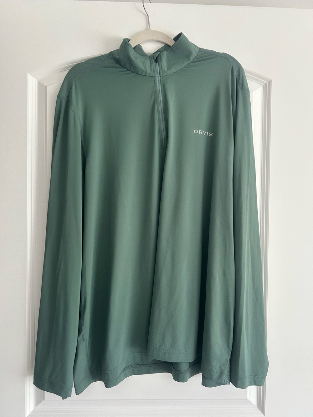 Orvis Men's Lightweight Quarter-Zip in Sage XXL
